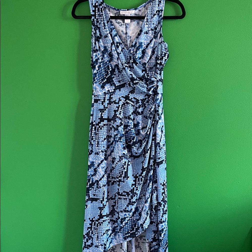 Blue London Times Snake Print Sleeveless Dress